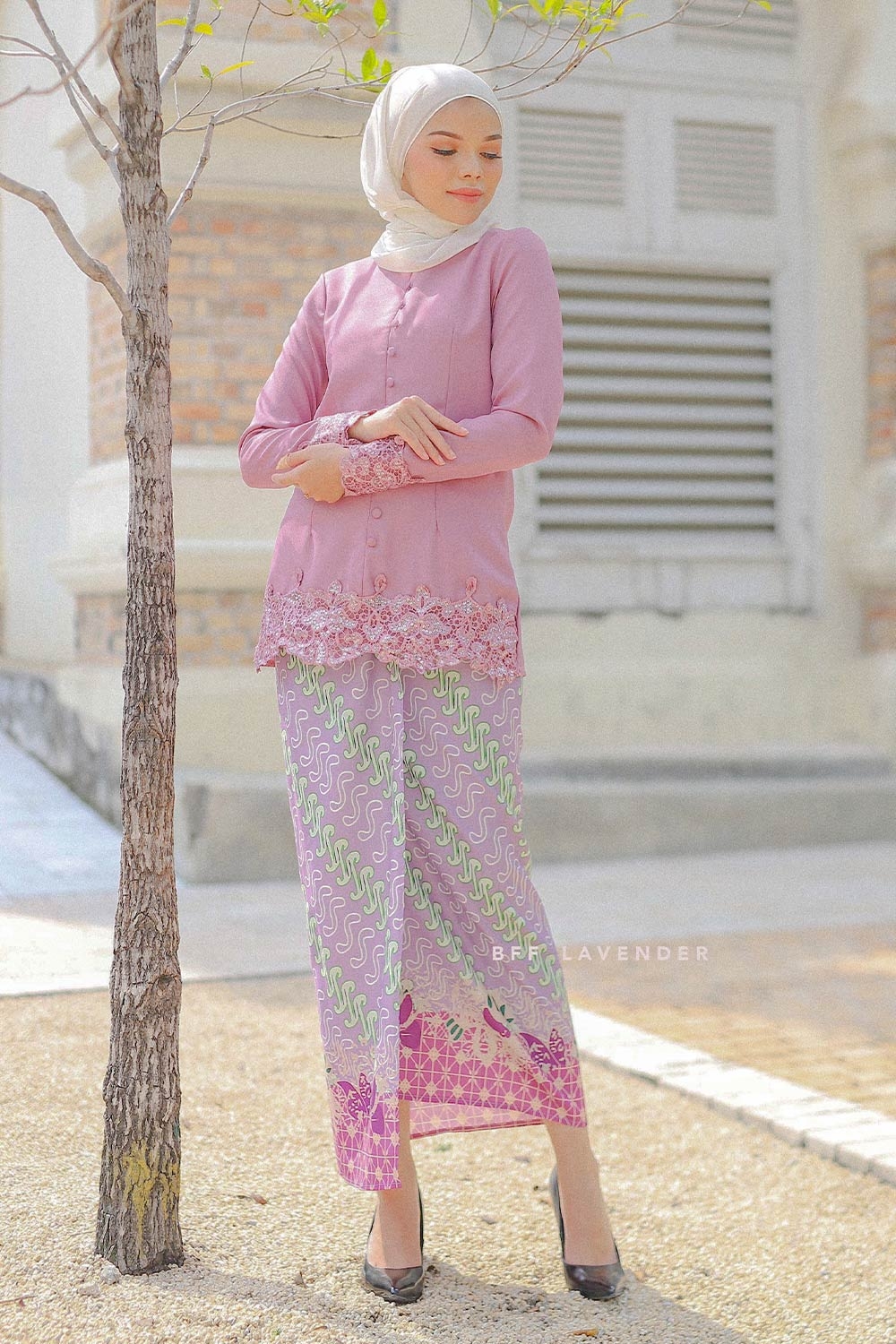 Kebaya Pramugari Purple